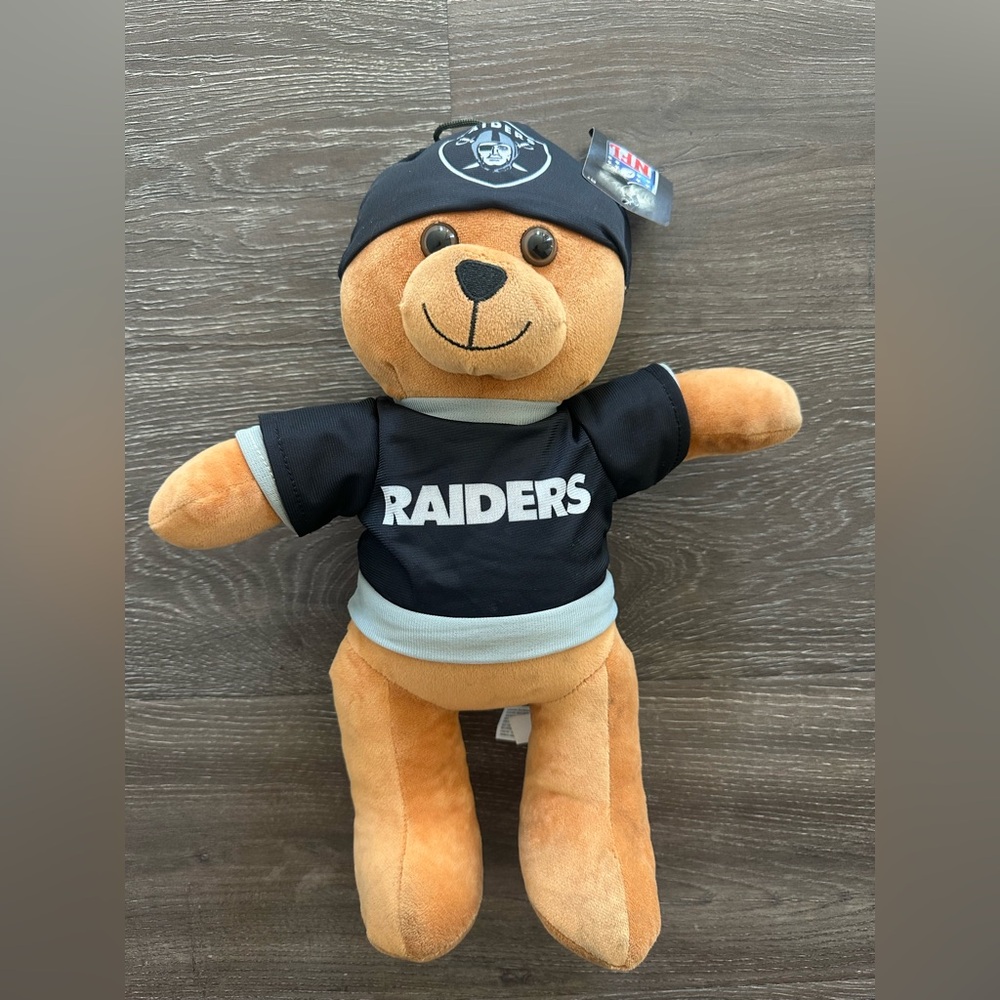 Raiders Plush Bear - Black and Tan